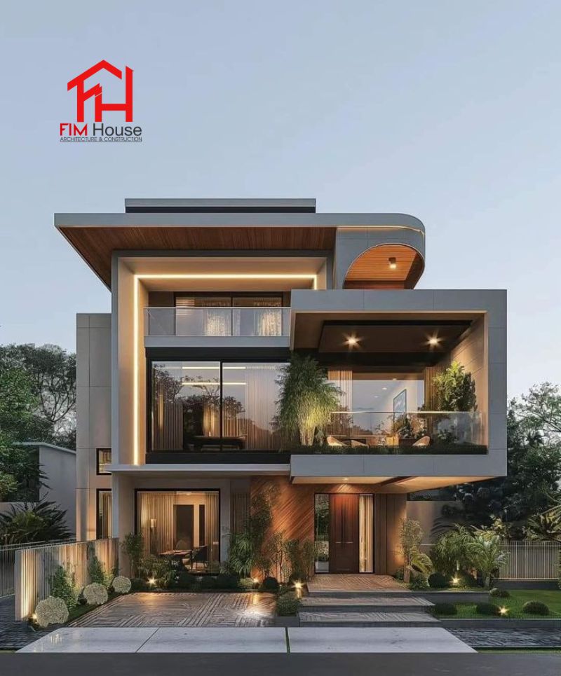 mẫu thiết kế biệt thự không gian mở