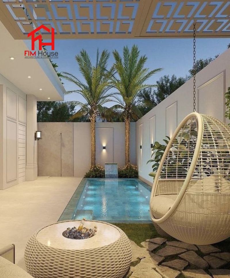 bố trí không gian hồ bơi