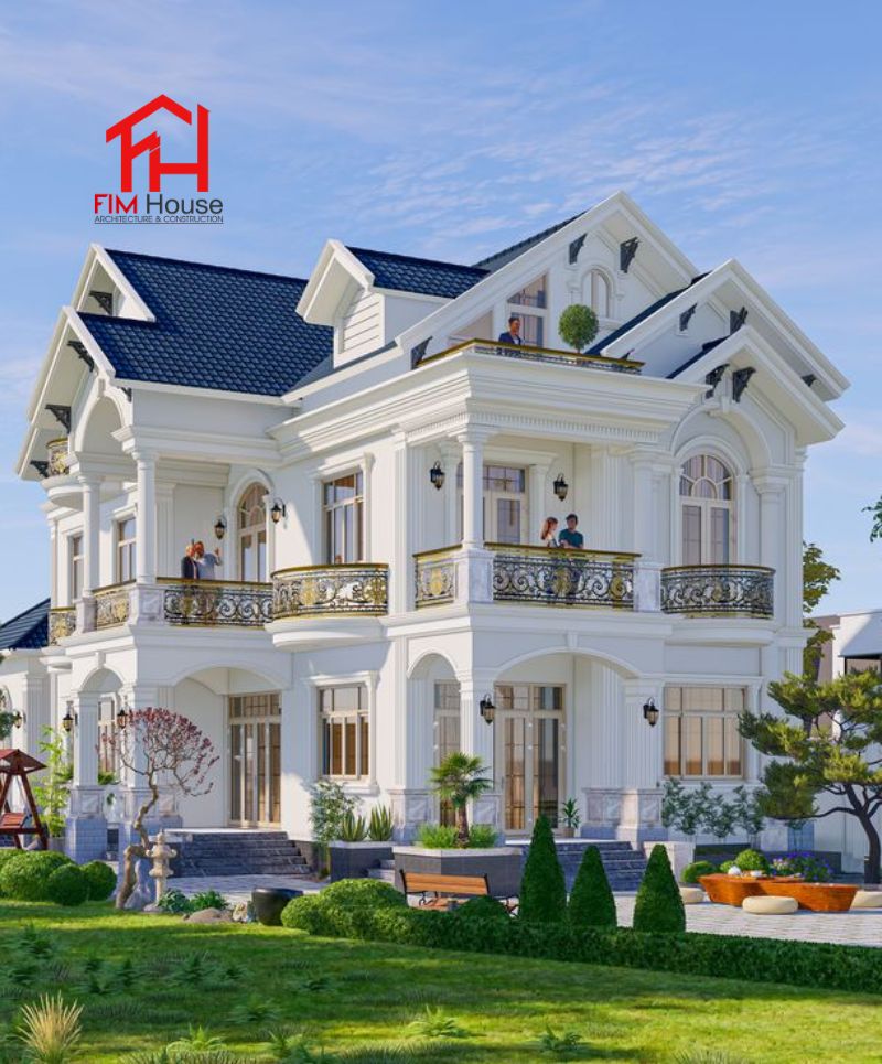 mẫu biệt thự lâu đài cổ điển đẹp