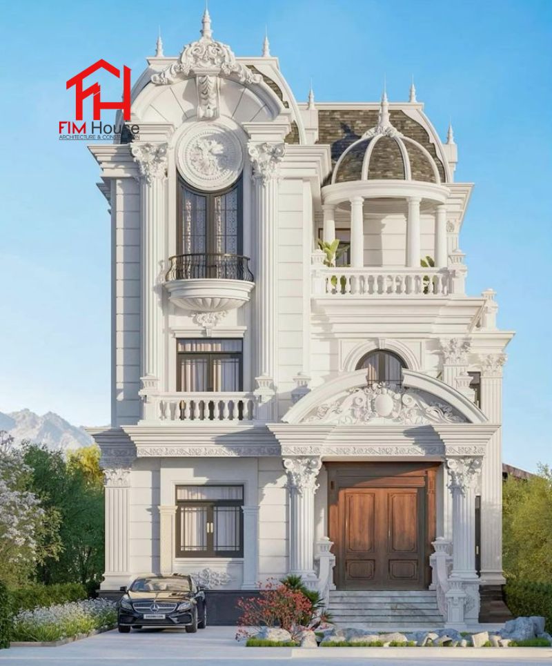 mẫu biệt thự lâu đài cổ điển đẹp