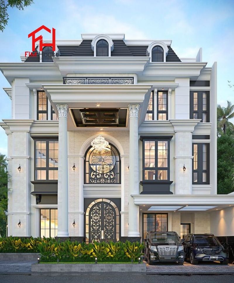 mẫu thiết kế biệt thự sân vườn