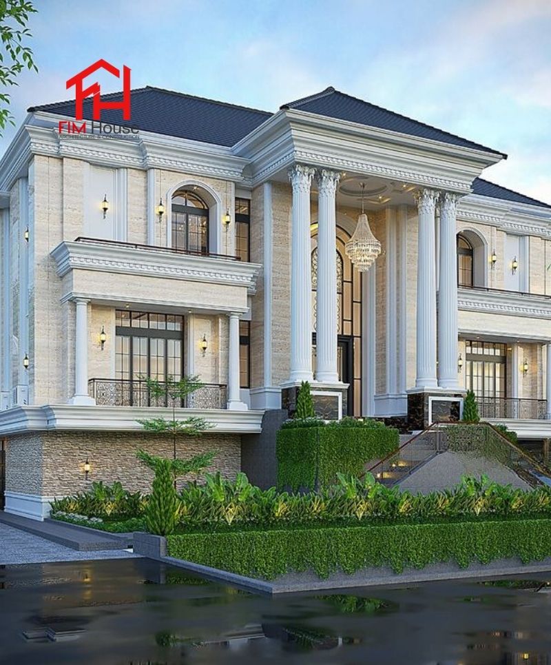 mẫu thiết kế biệt thự sân vườn