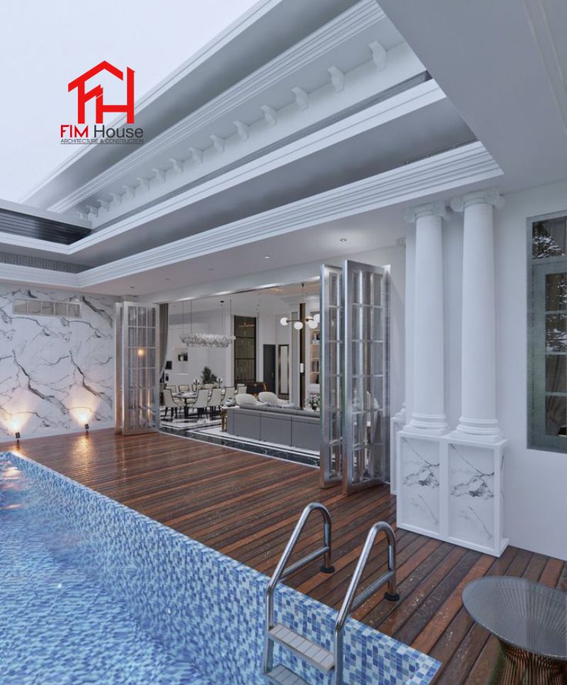 phong cách thiết kế hồ bơi