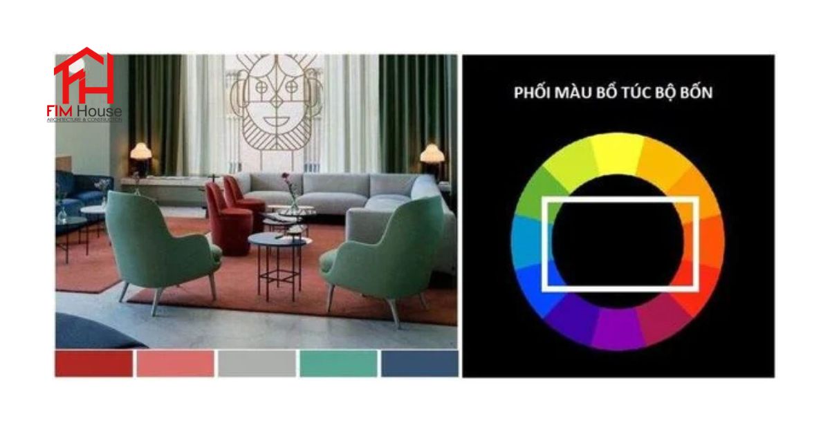 Phối màu bổ túc bộ bốn