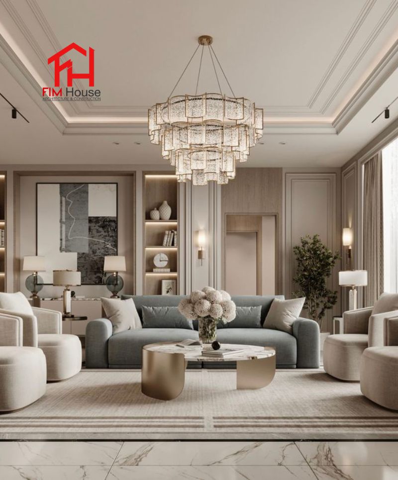 phong cách nội thất không gian hiện đại 