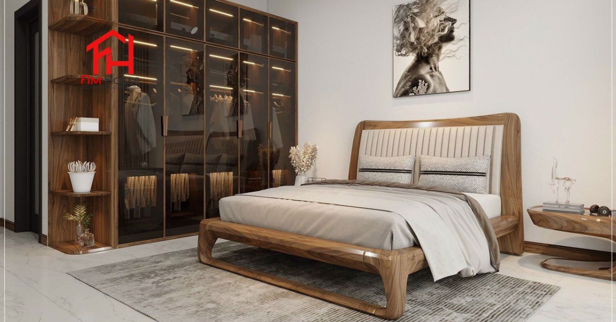 phòng ngủ gỗ sồi