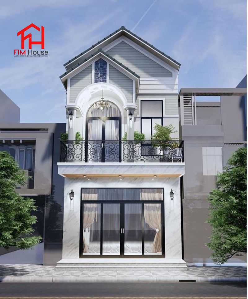 Mẫu nhà 2 tầng mái Thái hiện đại