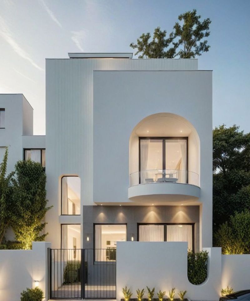 Mẫu nhà 2 tầng mái bằng