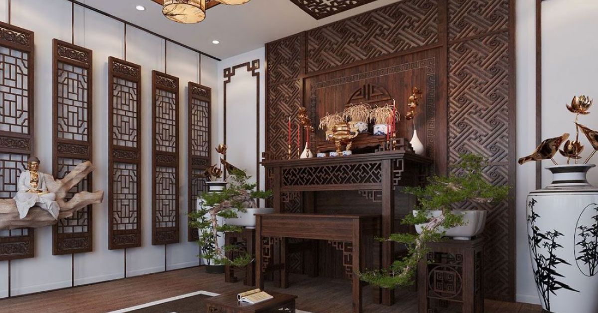 Vị trí phòng thờ theo loại hình nhà ở