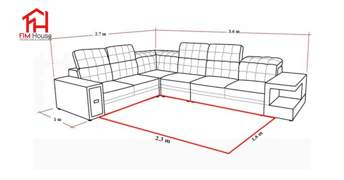 Xác định kích thước phòng khách trước khi bố trí