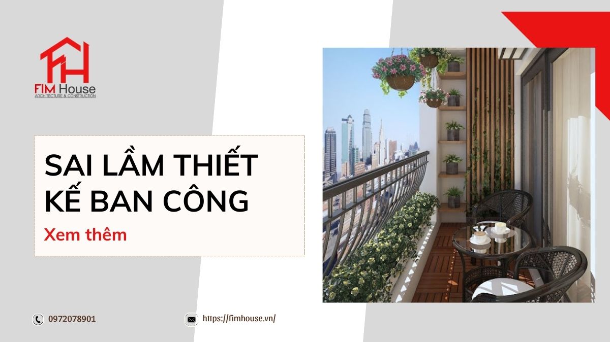 sai lầm thiết kế ban công
