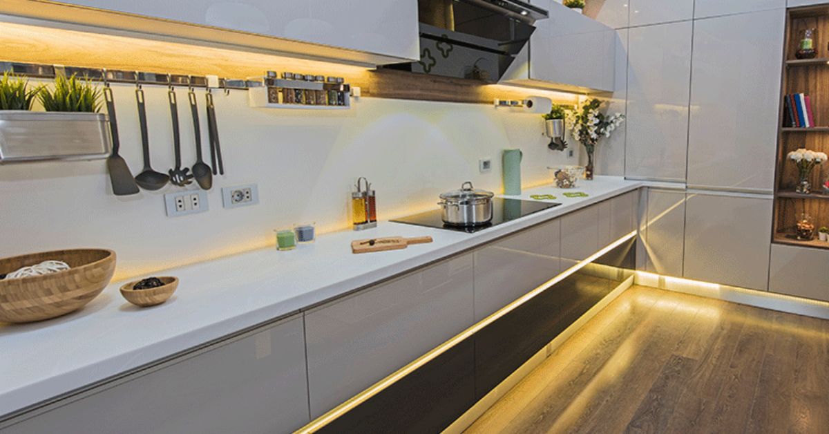 ưu tiên đèn led cho phòng bếp