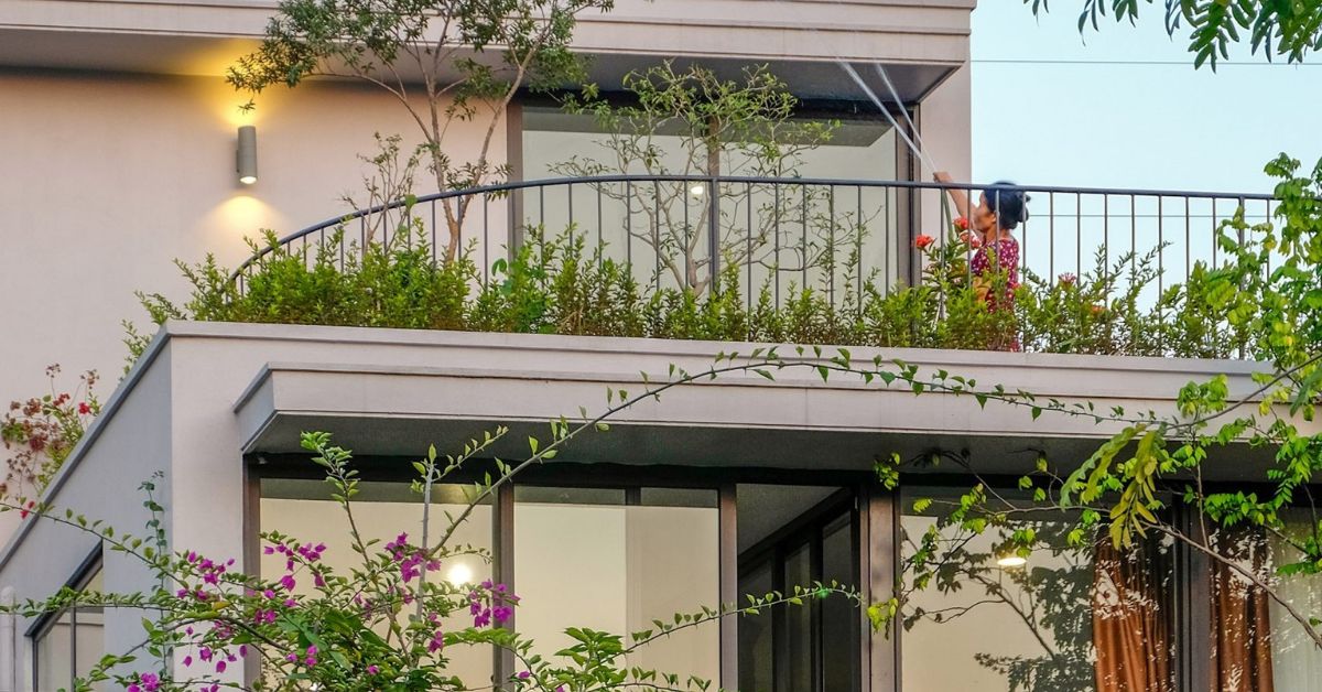 thiết kế ban công xanh