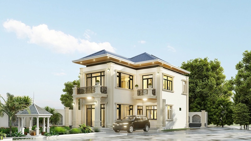 Mẫu thiết kế nhà 2 tầng cổ điển
